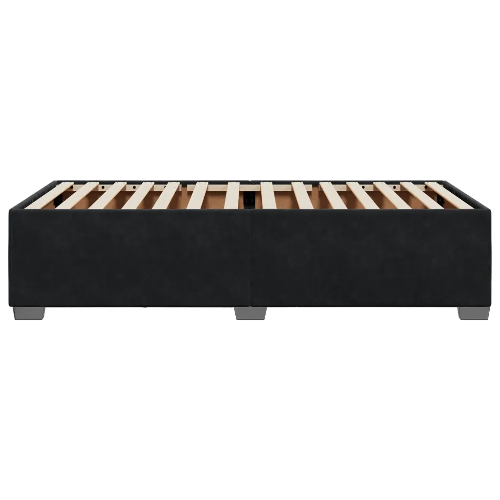 vidaXL Giroletto Nero 90x200 cm in Velluto