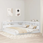 vidaXL Testata contenitore Bianco 200 cm Legno multistrato
