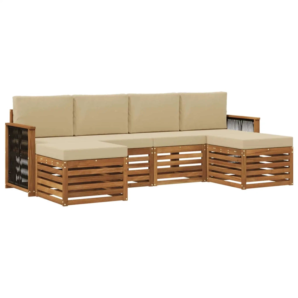 Set divani Legno di Acacia Massello 3384684