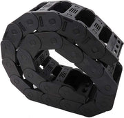 Supporto cavo 100 cm accessori per catena rinforzato nylon PA66 - 25 x 57 mm - entrambe le estremità aperte - macchina per incisione.