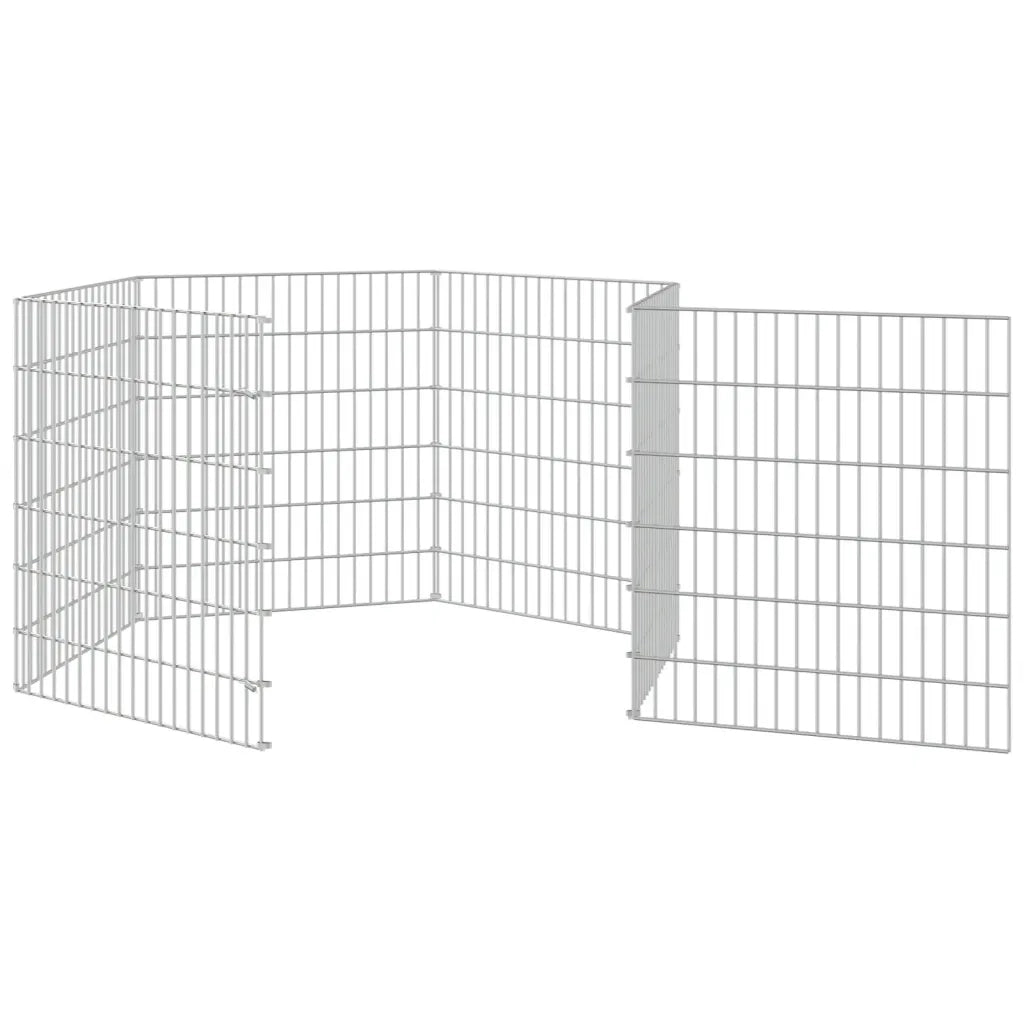 Conigliera con 6 Pannelli 54x60 cm Ferro Zincato cod mxl 41555