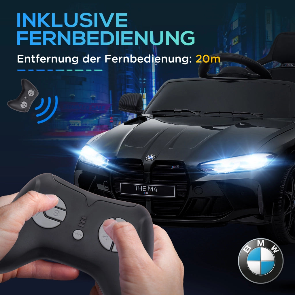 Auto Bambini Elettrica BMW M4 ¨C Minimal ¨C Nero, 3-5 Anni