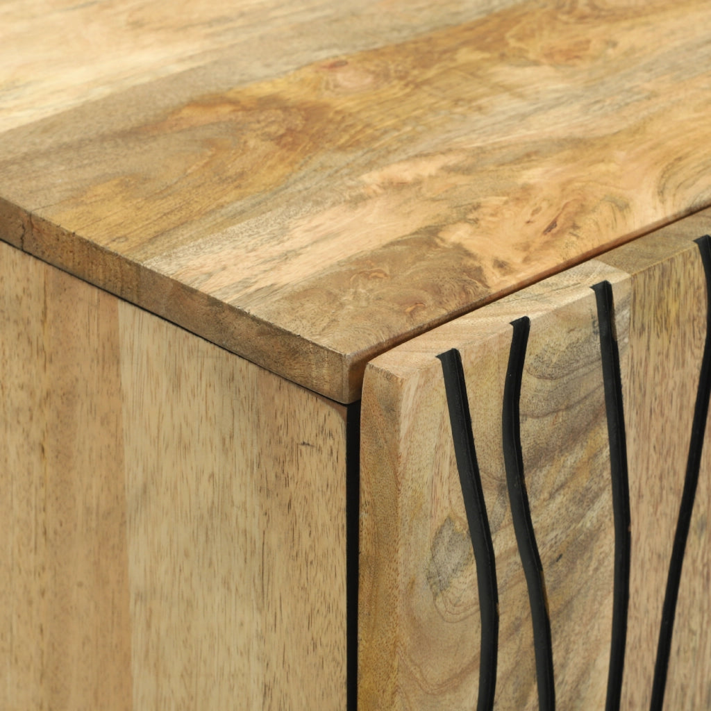 Mobile 60x33.5x75 cm in legno massello di mango e legno ingegnerizzato