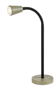 Lampada da scrivania Aldo 1xGU10 nera khaki Rabalux