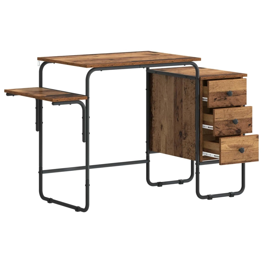 Scrivania con Spazio di Archiviazione Legno di quercia 8008000