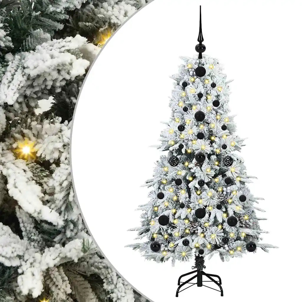 Albero di Natale Artificiale con Rami Pieghevoli Bianco 120 cm 3397459