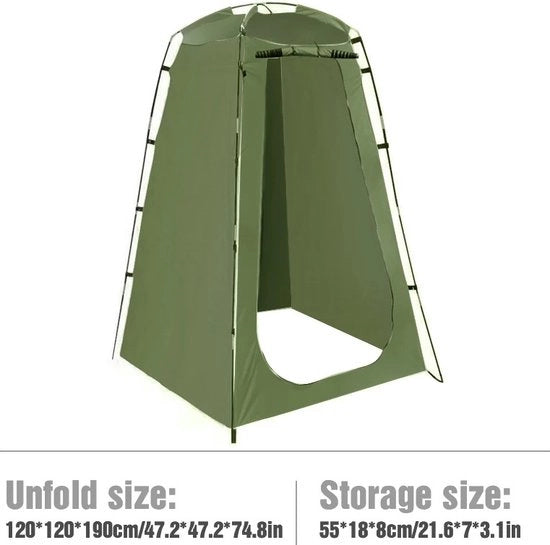 Tenda per la doccia - Tenda per cambiare - Tenda per il bagno - Tenda per la privacy con finestra apribile internamente - Per auleggiare/cambiare/andare al bagno/doccia