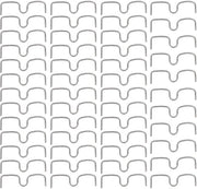 Supporti per piante 50 pezzi - Regolabili - Angoli M - 11x3,2cm - Acciaio inossidabile - Filo di alta qualità - Sostegni per piante