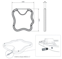 Piatto Doccia da Esterno Giardino in Polietilene HD Arkema Lake Blu Ocean