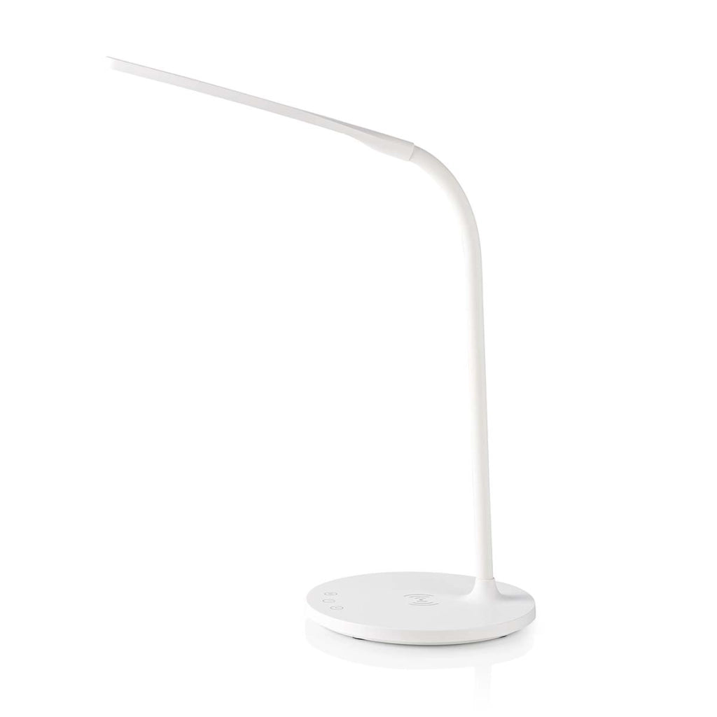 Lampada da scrivania a LED con dimmer e caricatore wireless da 15 W Bianco Nedis