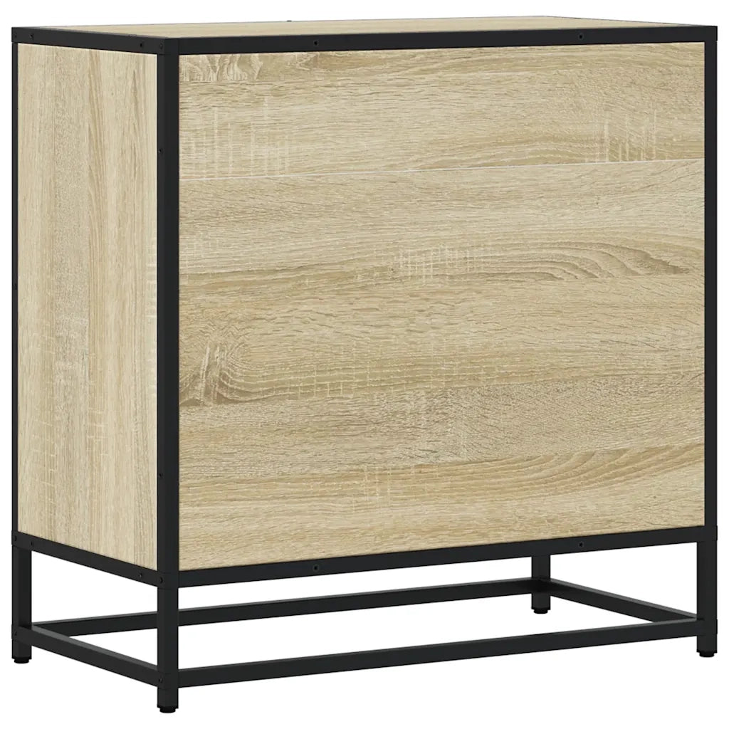 Comodino | Armadio da Notte | Mobiletto da notte Rovere Sonoma 60x31x60 cm in Truciolato e Metallo