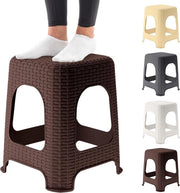 Sedia esterna in plastica fino a 120 kg - piedi antiscivolo - sedia leggera da giardino - sedia esterna - sedile da giardino - sedia in plastica - colore miele