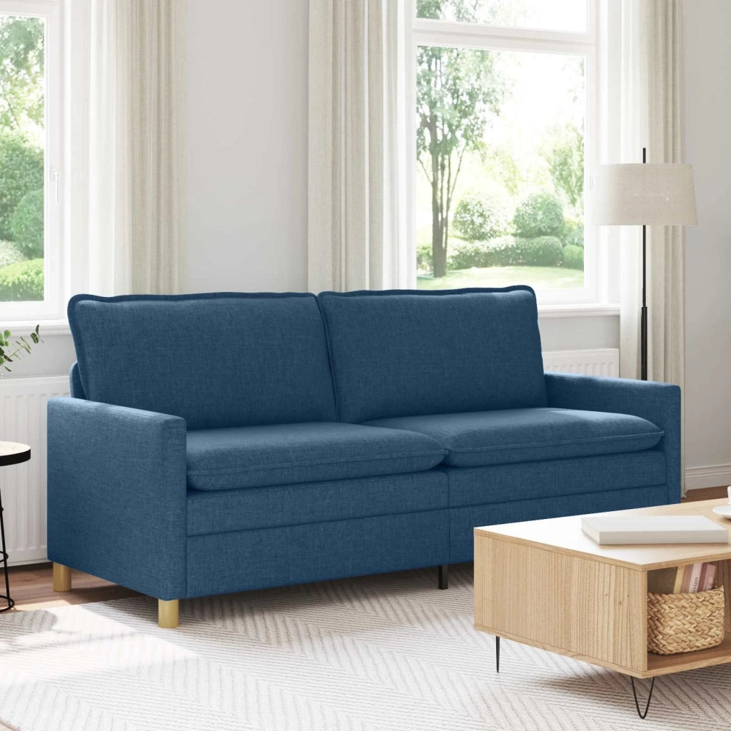 Divano Blu 196 x 81 x 87,5 cm Tessuto