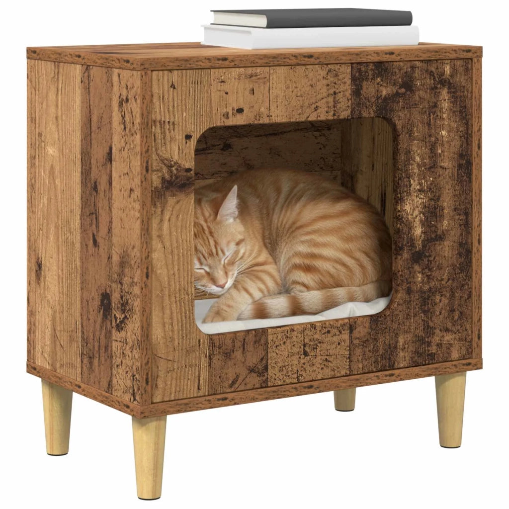 Casa per Gatti Legno vecchio 51 x 30 x 52 cm Legno multistrato 8000660
