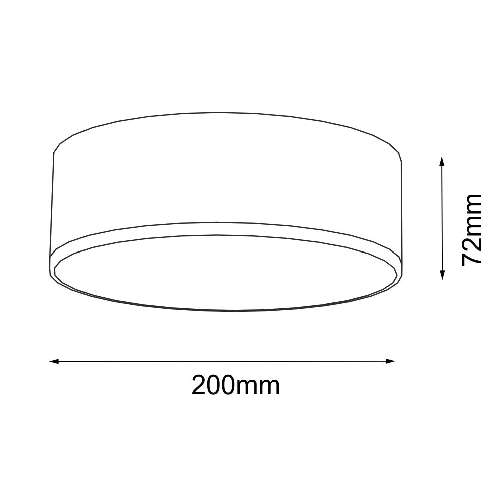 Plafoniera tonda Ø20cm LED 13W nero/bianco Shilo ZAMA