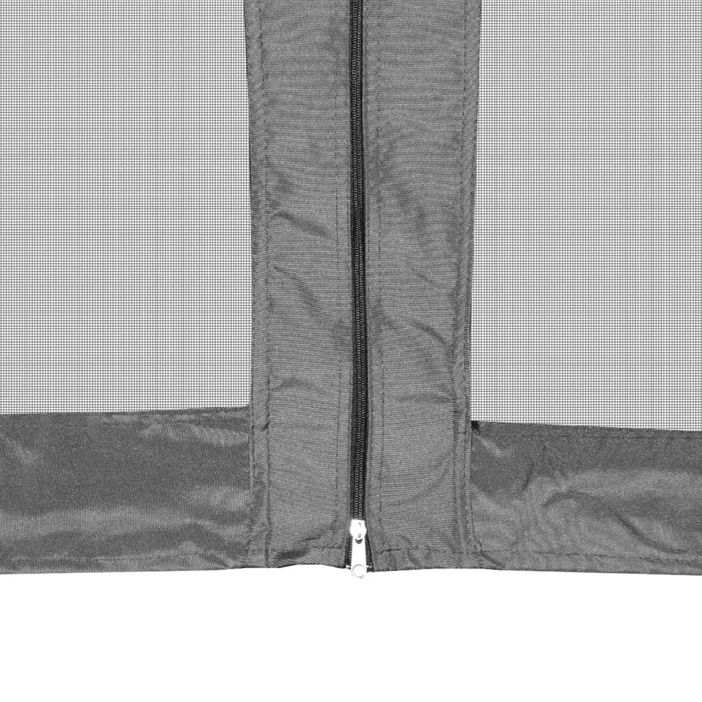 Gazebo | Pergolato Esagonale Pop-Up con 6 Pareti Grigio 3,6x3,1 m