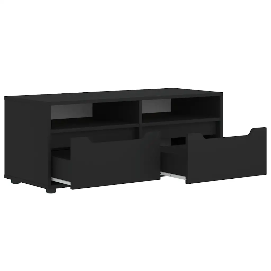 Mobile TV VISNES Nero 100x40x38 cm in Legno Multistrato 4108293