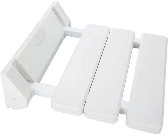 Douchestoile Opvougbile con Alta Capacità di Sostegno 130 kg - Douchestoile da Parete - Douchezitje - Bancone da Bagno - Materiale ABS Duraturo - Stile Minimalista
