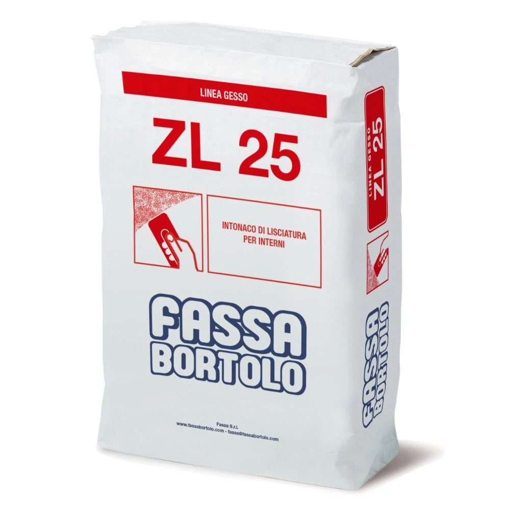 Fassa zl 25 intonaco di lisciatura a base di calce e gesso per interni 25 kg