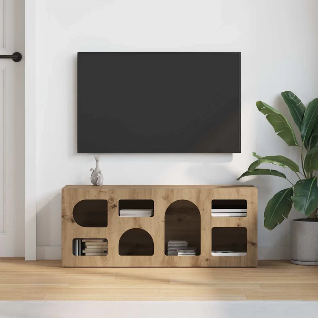 Mobile TV ELST 100 x 35 x 40 cm Rovere artigianale 891273