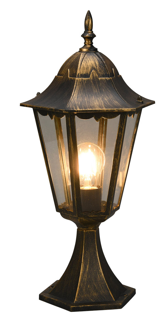 Lampada Palo da Esterno Attacco E27 in Alluminio Ruggine