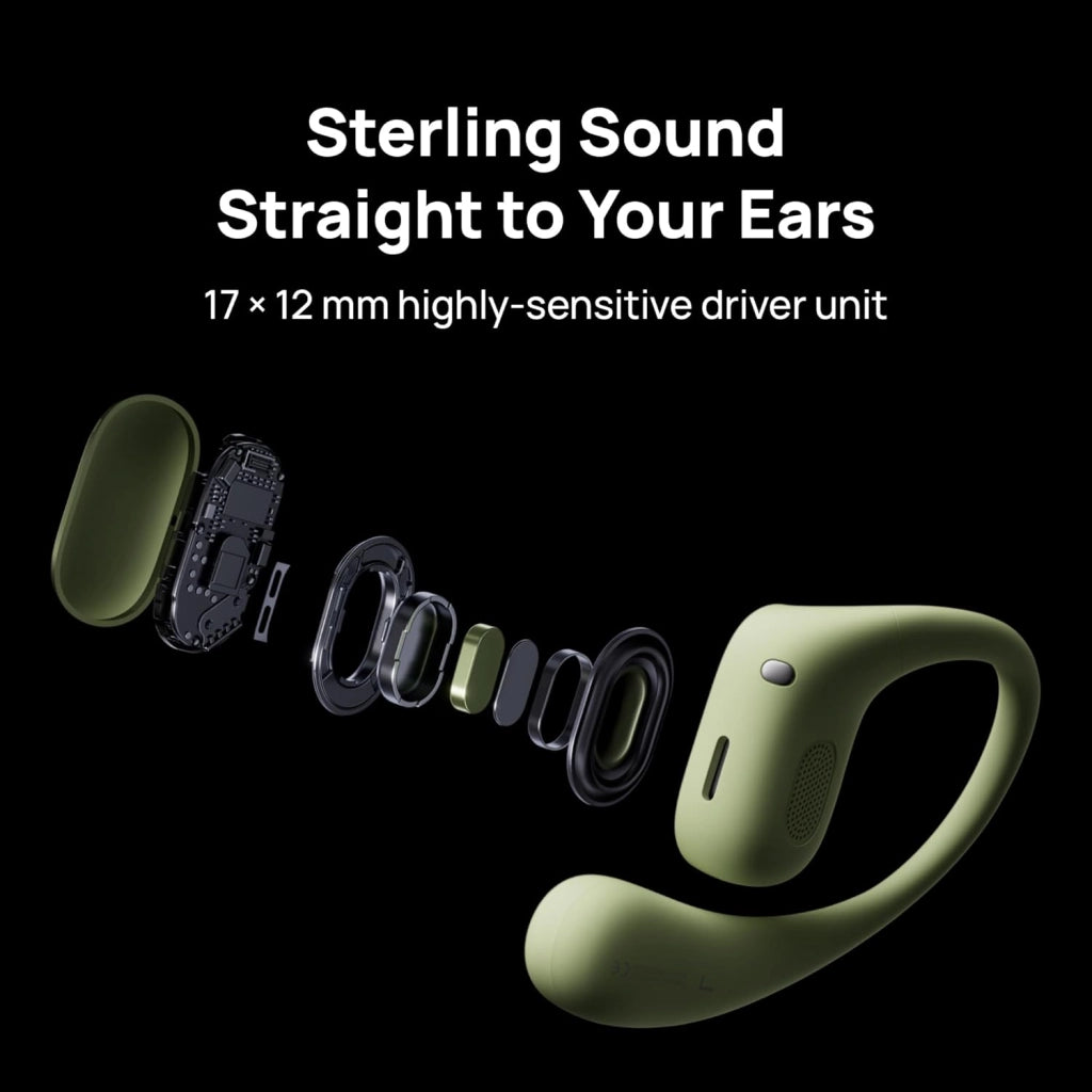 HUAWEI FreeArc - Auricolari aperti Bluetooth con suono Sterling, vestibilità sicura e comfort, resistenza all'acqua IP57, 28 ore di riproduzione, auricolari sportivi, iOS, Android, Windows, grigio