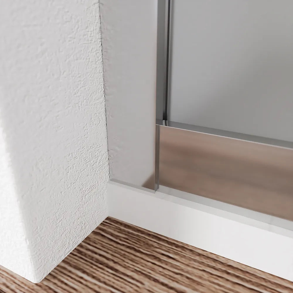 Box doccia angolare 80x180 cm vetro 6mm opaco apertura 2 ante scorrevoli | Favignana