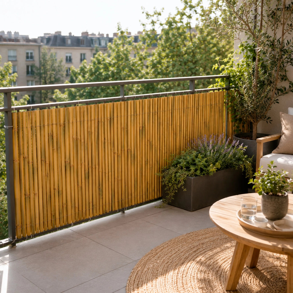 Arella In Bambù Naturale Per Recinzioni E Coperture Esterno Schermo Privacy Stuoia In Canna Bamboo Ombreggiante Giardino Balcone 2 x 3 M