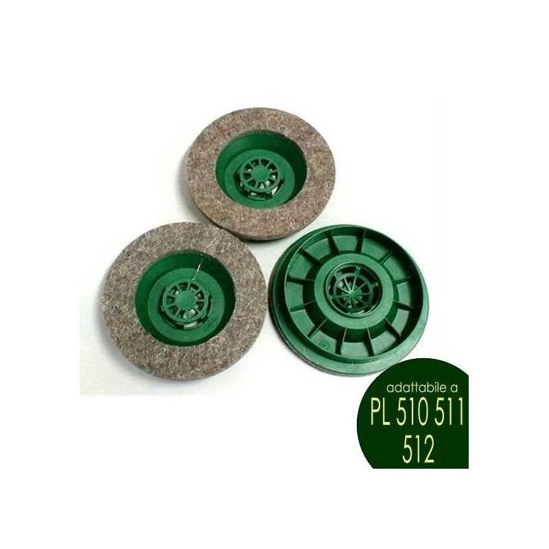 Kit Spazzola 3pz. FELTRO FOLLETTO PULILUX PL 510 511 512 VORWERK - Vorwerk Compatibili