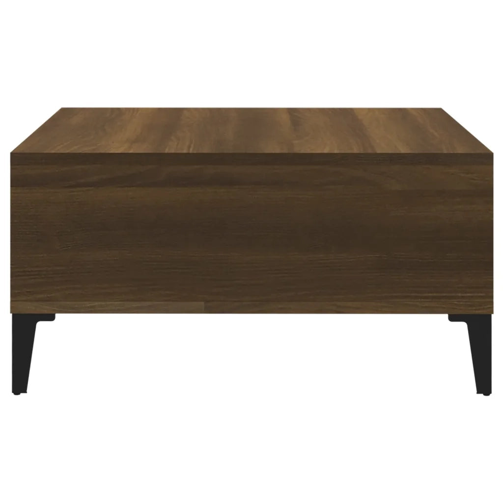 Tavolino da Salotto Rovere Marrone 60x60x30 cm in Truciolato 813169