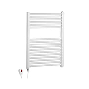Scaldasalviette ELETTRICO 77x50 cm 400w bianco con resistenza termolimitata H77 cm BRESCIA