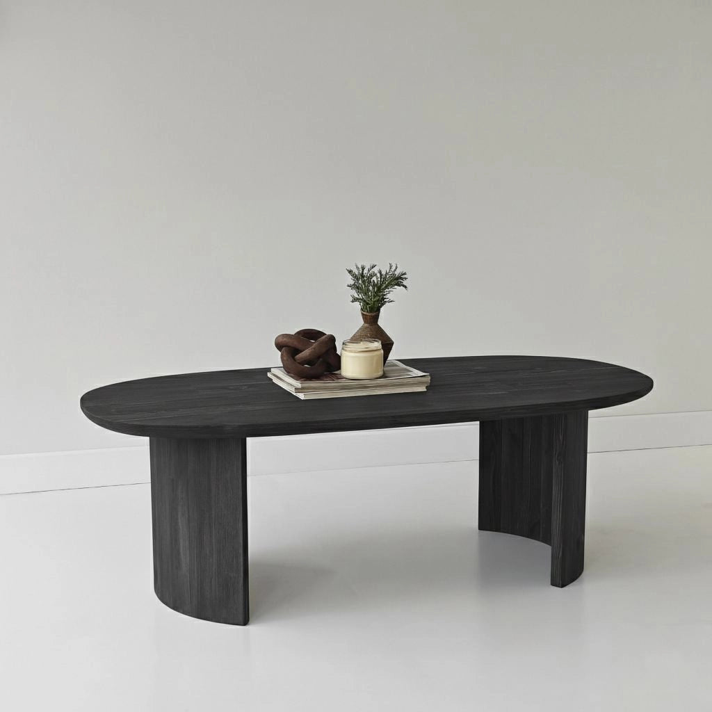 Tavolino in legno "Hudson" - 120 x 60 x 40 cm - Grigio antracite