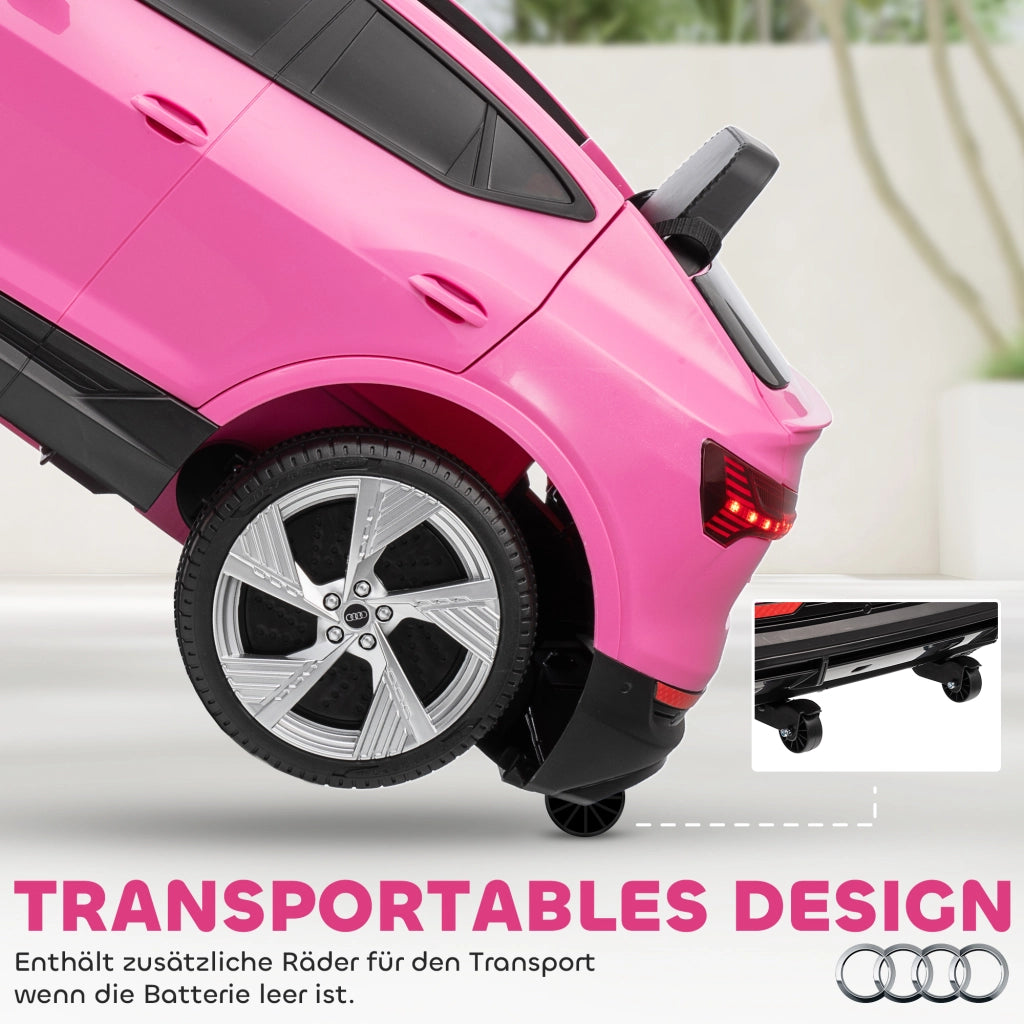Auto Elettrica per Bambini Audi E-tron 12V con Telecomando e Cintura di Sicurezza ¨C zephmum ¨C 3-5 Anni
