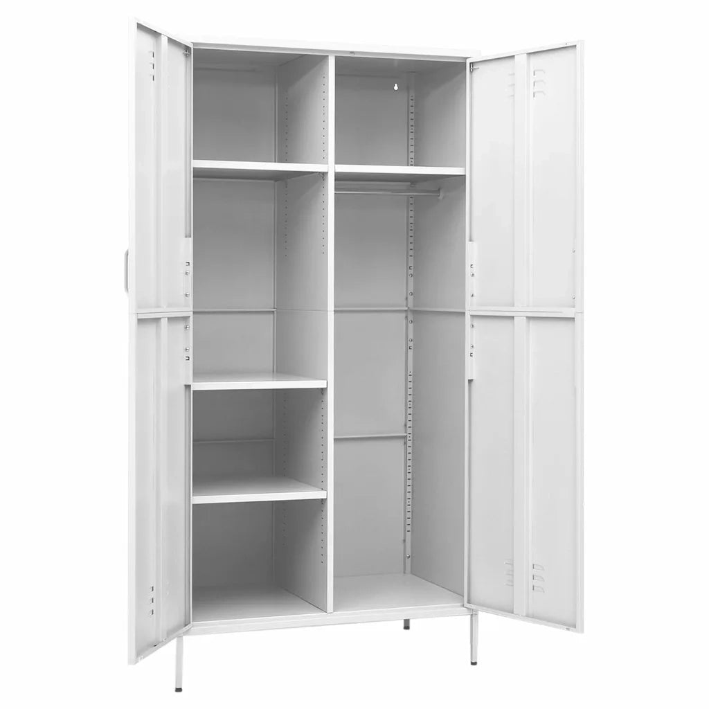 Armadio Bianco 90x50x180 cm in Acciaio CFW5727256
