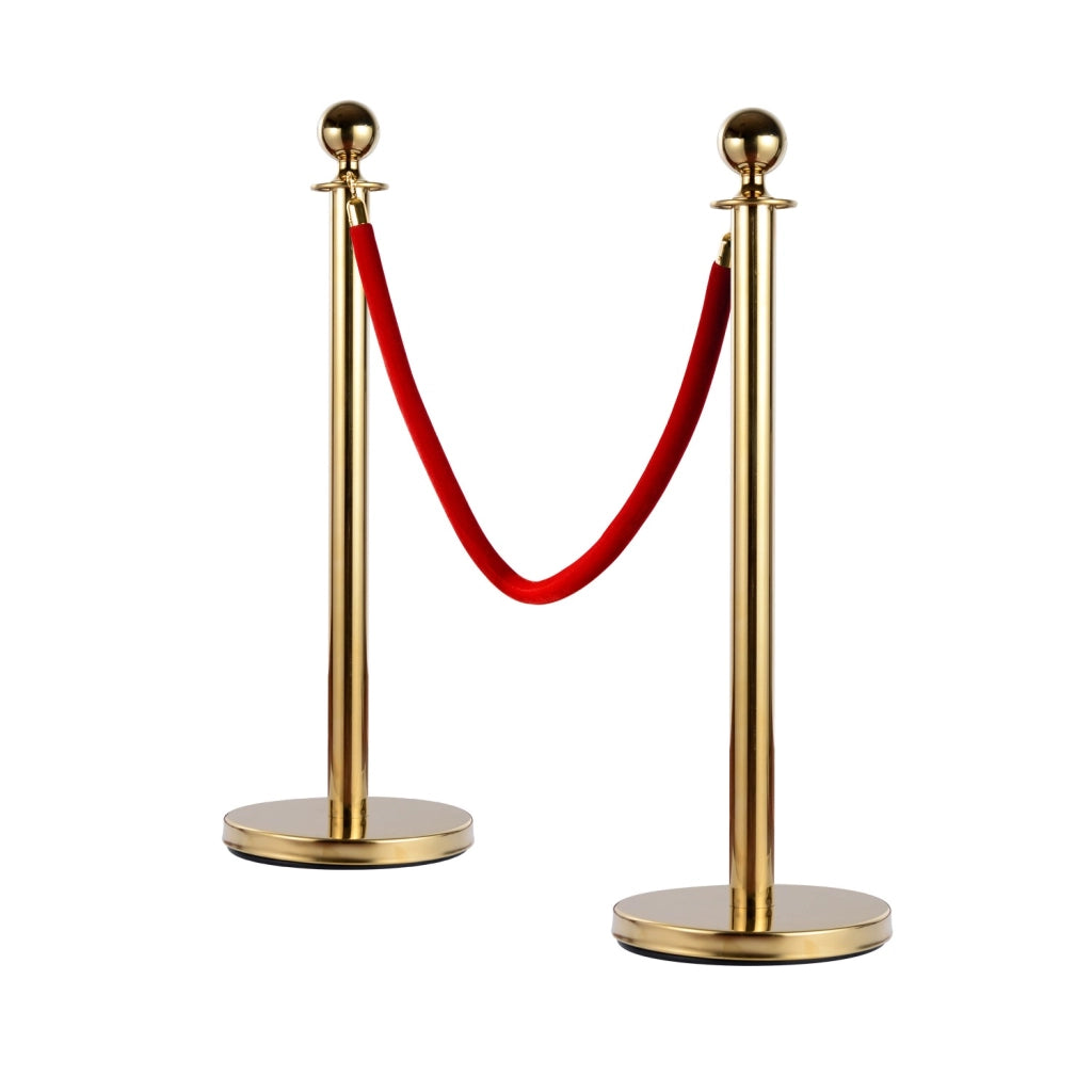 EasyComfort Colonnina Segnapercorso per Code Separatore in Acciaio Rosso e Oro