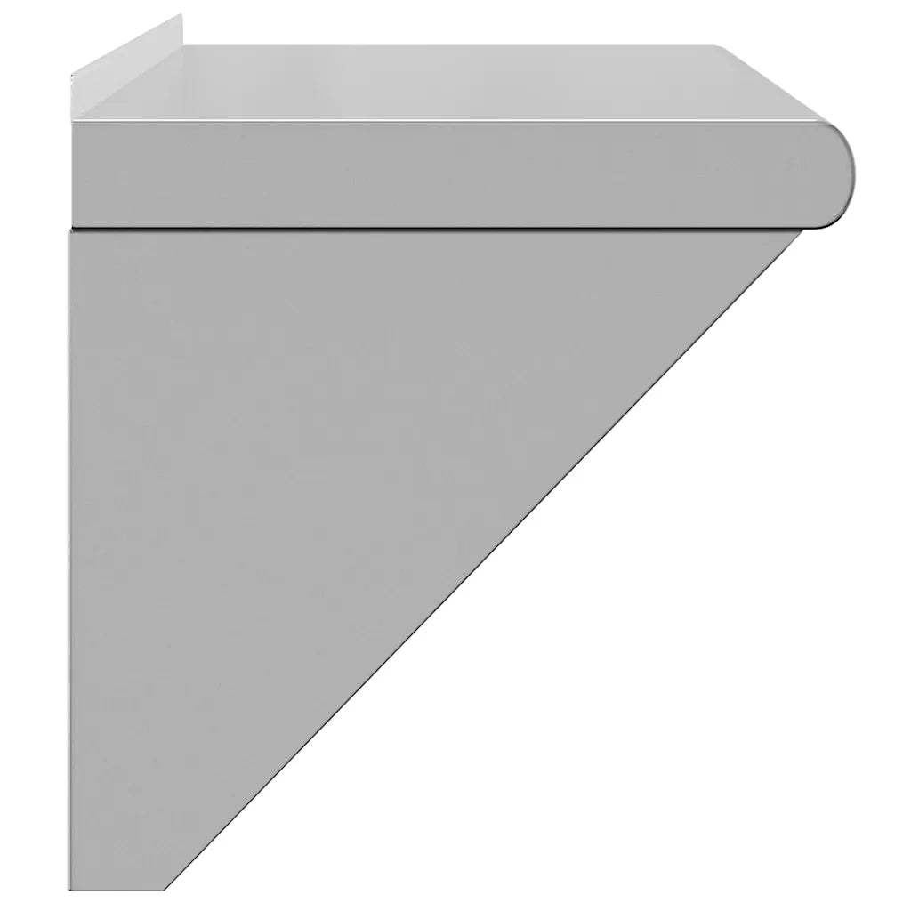 vidaXL Mensola a Muro 75x30x31 cm Argento in Acciaio Inossidabile
