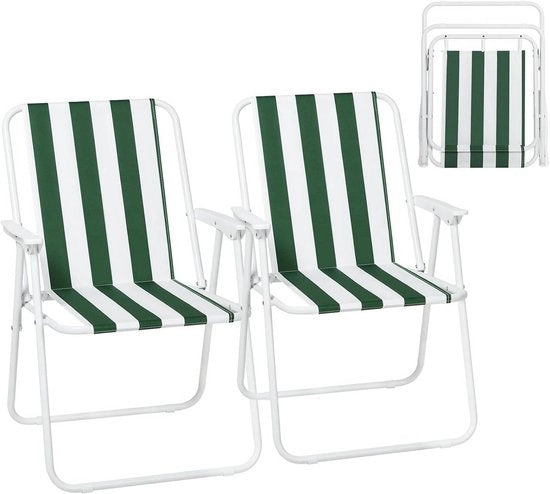 Set di sedie da campeggio - Sedia da campeggio pieghevole - Sedia da spiaggia leggera - Sedia da picnic compatta - Tessuto Oxford - 58 cm x 53 cm x 76 cm