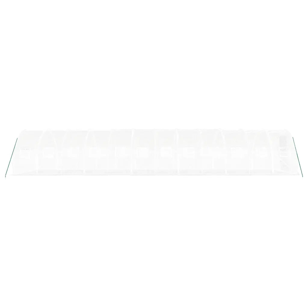 Serra con Telaio in Acciaio Bianco 36 mÂ² 12x3x2 m
