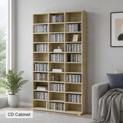 CD Cabinet Sonoma Oak 102x16x177.5 Cm Wood-based Material