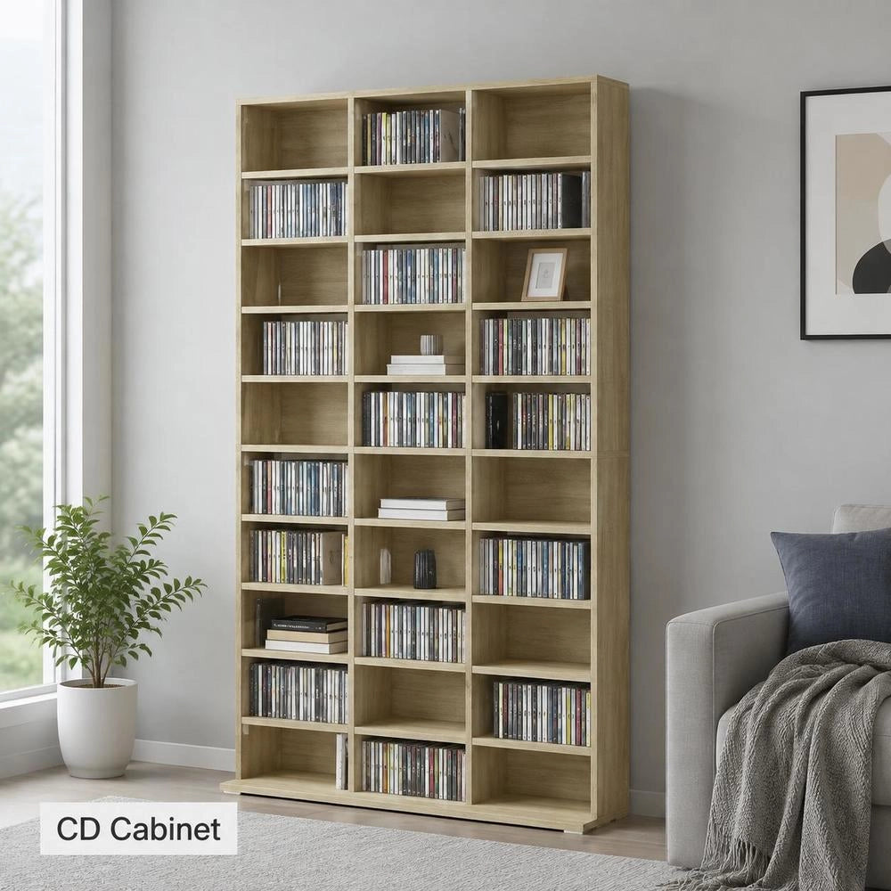 CD Cabinet Sonoma Oak 102x16x177.5 Cm Wood-based Material