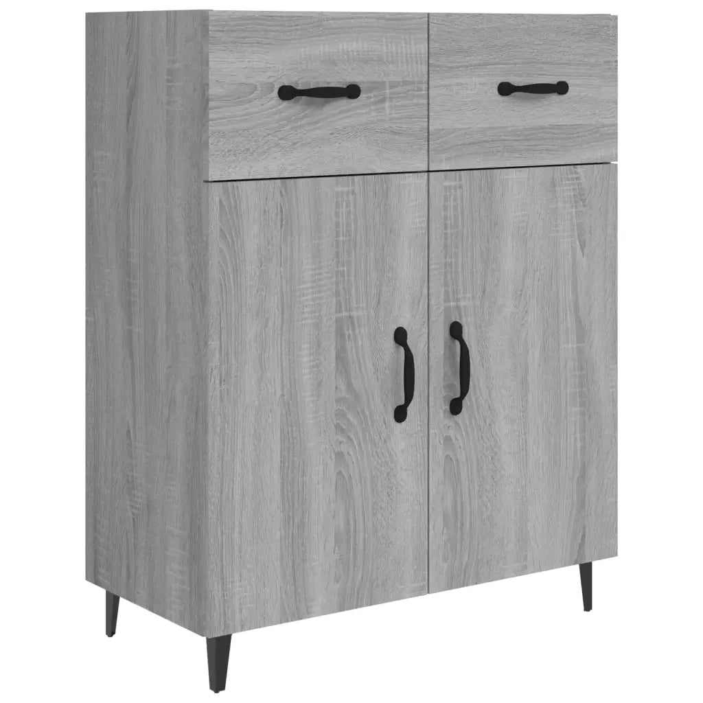 Credenza | Madia | Buffet da pranzo | Armadio da pranzo Grigio Sonoma 69,5x34x90 cm in Legno Multistrato