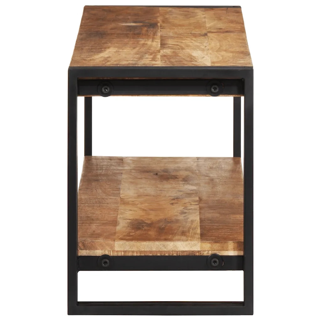 Mobile Porta TV 120x30x40 cm in Legno di Mango Grezzo 320679