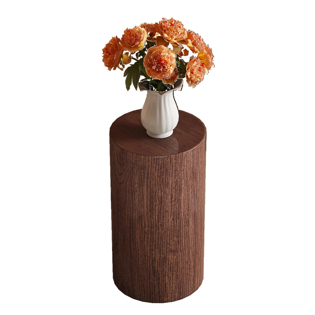 TAVOLINO ROTONDO 30x55 cm MDF Effetto Noce