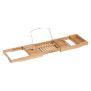 Tavoletta da bagno regolabile in bambu' ¨C Minimal ¨C per libro iPad telefono