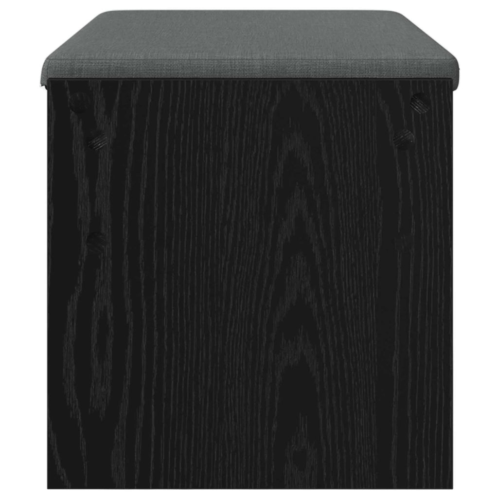 Panca per ingresso con cuscino Rovere Nero 83 x 38 x 40 cm 891553