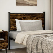 vidaXL Testiera Rovere Fumo 100 cm in Legno Multistrato e Acciaio