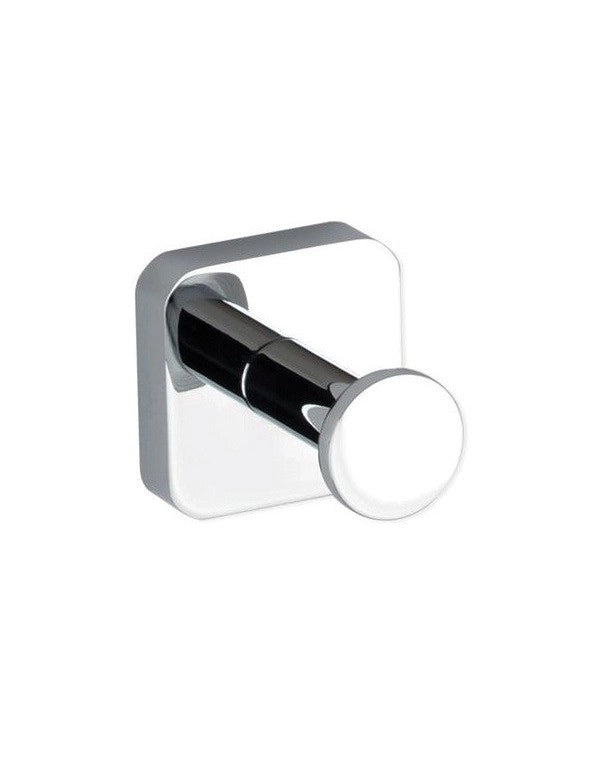 Gancio da parete singolo TASI in ottone cromato 5 x5 x5 x5,7 cm