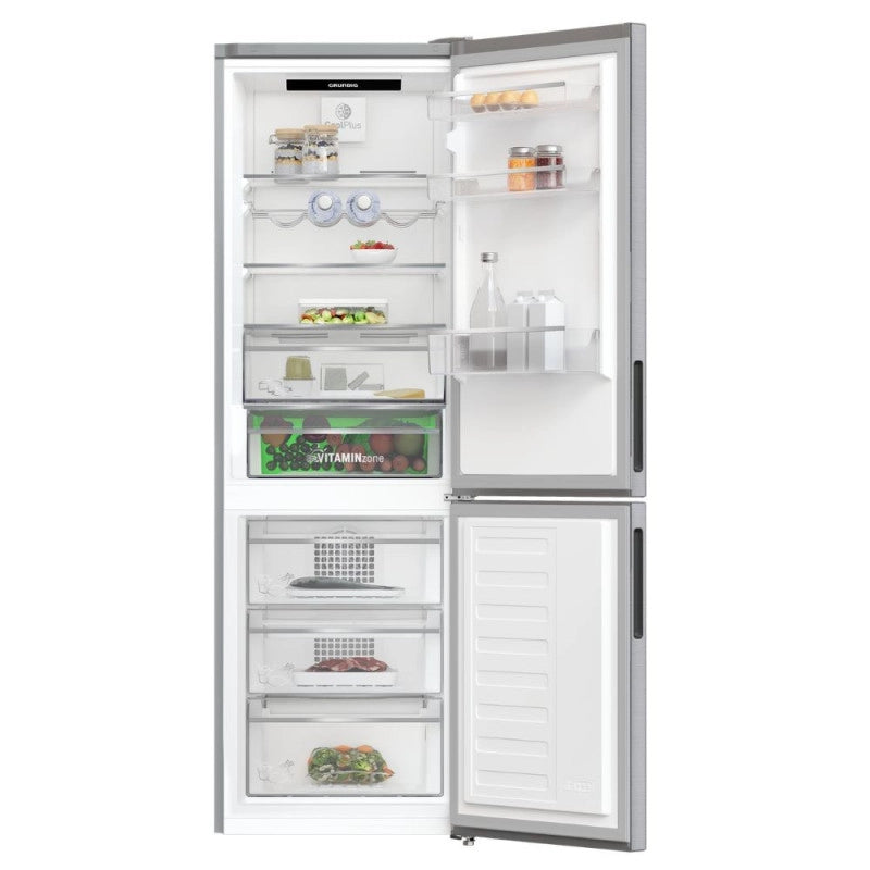 Frigorifero combinato Grundig libera installazione total no frost GKN26840XN INOX classe E