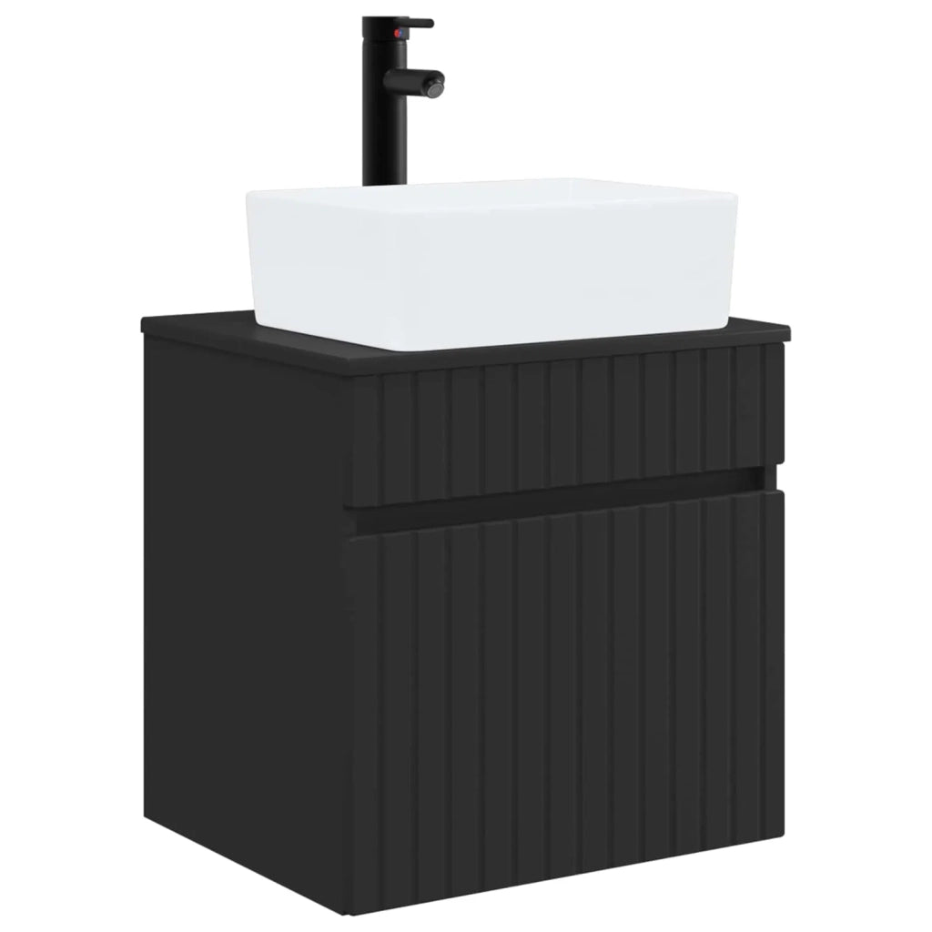 Mobile lavabo da parete Nero 49 x 41 x 63 cm