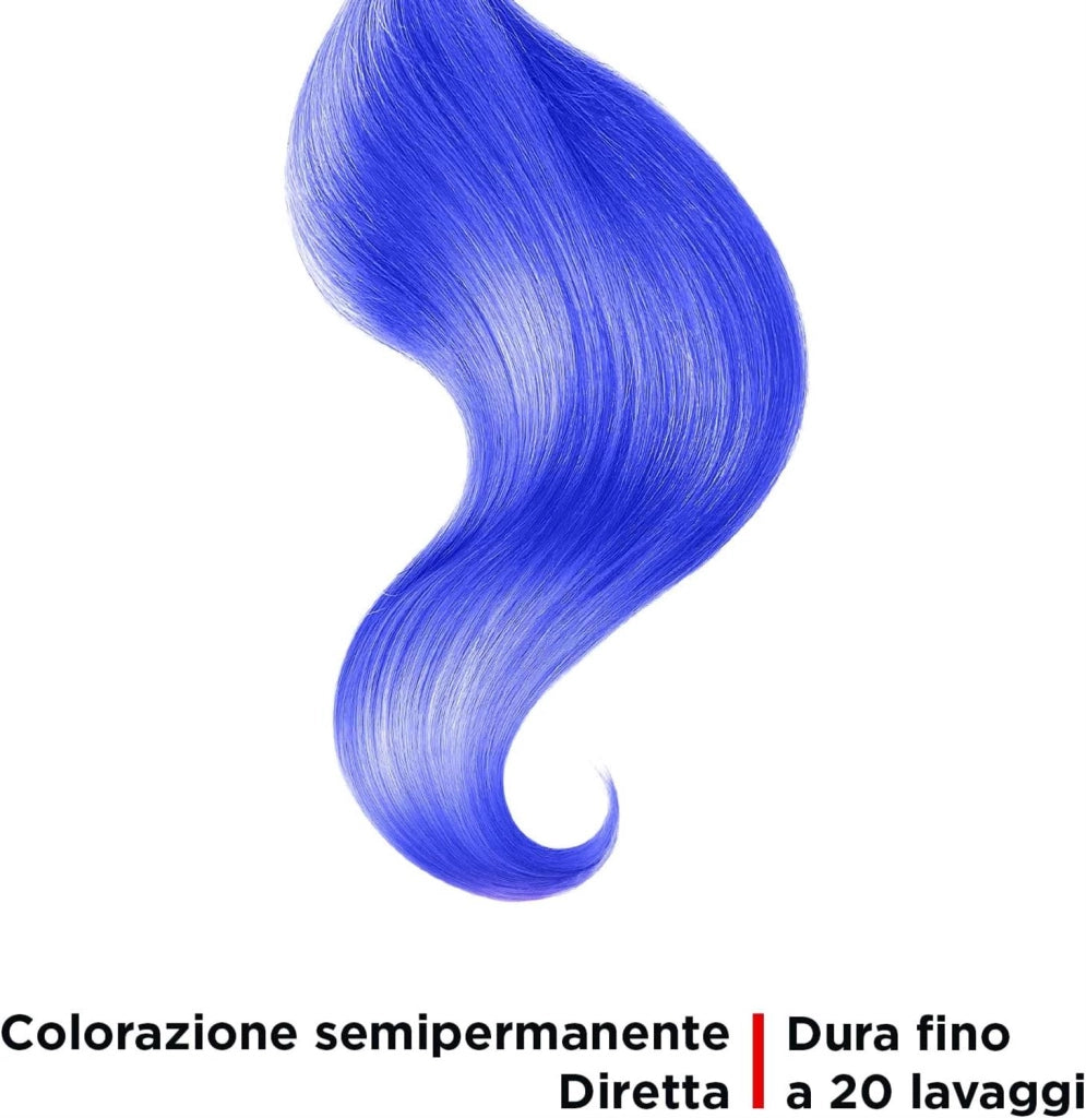 VITALCARE TINTA SEMIPERMANENTE PROFESSIONALE PER CAPELLI MORBIDI IDRATATI E LUMINOSI IN COLORE BLU 100 GR
